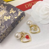 Dior Pearl Love Fashion CD Letter Earrings