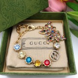Gucci New Bow Color Diamond Double G Bracelet