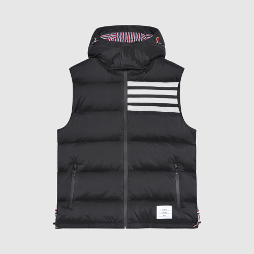 Thom Browne Classic Unisex Stand Collar Down Vest