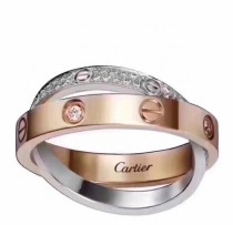 Cartier Love Screw Double Loop Cross Ring