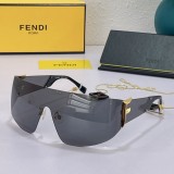 FENDI Fashion Frameless Logo Sunglasses Size:138口1-125
