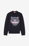 Kenzo Black Pullover Men's Tiger Head Sweater Fashion