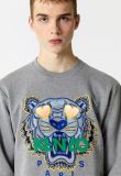 Kenzo Valentine's Day Men's Gray Love Tiger Sweatshirt