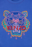 Kenzo Women's Blue Embroidered Tiger Sweatshirt