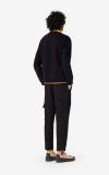Kenzo Men's Black Yellow Letter Pullover Sweatshirt