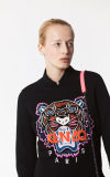 Kenzo Women's Black Tiger Head Round Neck Sweatshirt