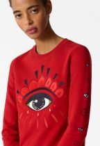 KENZO Men's Women's Embroidered Big Eyes Sweatshirt Long Sleeve