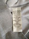 KENZO Women's Grey Embroidered Big Eyes Sweatshirt Long Sleeve