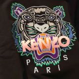 KENZO Women's Black Pink Tiger Head Sweatshirt Long Sleeve