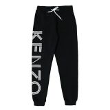 Kenzo Men Women Black White Letter Sweatpants Sports Casual Pants