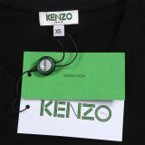 KENZO Women Tiger Head Round Neck Short Sleeve T-Shirt