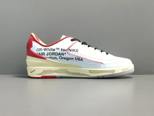 Off-White x Air Jordan 2 Retro Low SP＂White and Varsity Red＂DJ4375-106