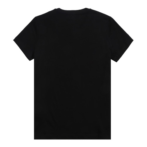 KENZO Men Black Tiger Head Print Round Neck Short Sleeve T-Shirt