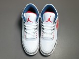 Air Jordan 3 Retro True Blue （2016）Vintage Basketball Shoes 854262-106