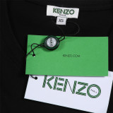 KENZO Women Hot Stamped Tiger Head Print T-shirt
