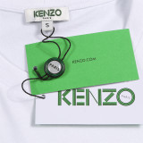 KENZO Men Gradient Tiger Print Round Neck Short Sleeve T-Shirt