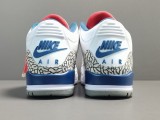 Air Jordan 3 Retro True Blue （2016）Vintage Basketball Shoes 854262-106