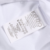 KENZO Men Women White Eyes Print Round Neck Short Sleeve T-Shirt
