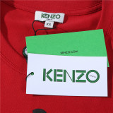 KENZO Men Women Red Big Eyes Print Round Neck Short Sleeve T-Shirt