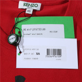 KENZO Men Women Red Big Eyes Print Round Neck Short Sleeve T-Shirt