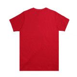 KENZO Men Red Tiger Head Round Neck Short Sleeve T-Shirt