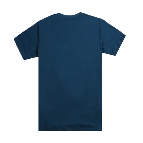 KENZO Men Blue Tiger Head Round Neck Short Sleeve T-Shirt