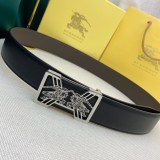 Burberry Double Sided First Layer Cowhide Belt 3.8cm