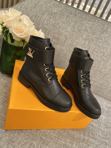 Louis Vuitton Women Short Boots Classic LV Frosted Martin Boots