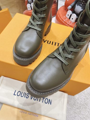 Louis Vuitton Classic LV Motorcycle Boots Martin Boots Mid-Tube Ankle Boots
