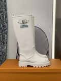 Louis Vuitton New Arrival Fall Winter Military Boots Frosted Cowhide Boots