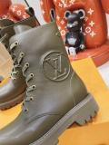 Louis Vuitton Classic LV Motorcycle Boots Martin Boots Mid-Tube Ankle Boots
