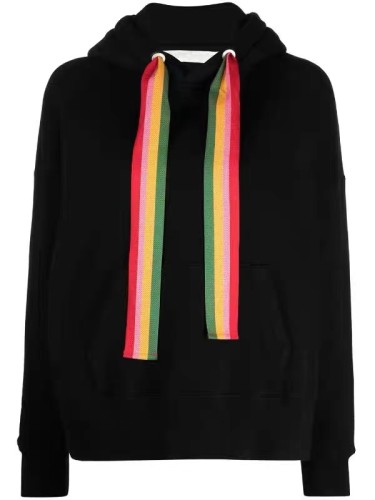 Palm Angels Fashion Casual Gradient Color Letter Printing Fleece Long Sleeve Hoodie Sweatshirt