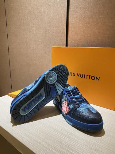 Louis Vuitton LV Trainer Virgil Abloh Outsole Logo Monogram Vintage Basketball Shoes Casual Shoes