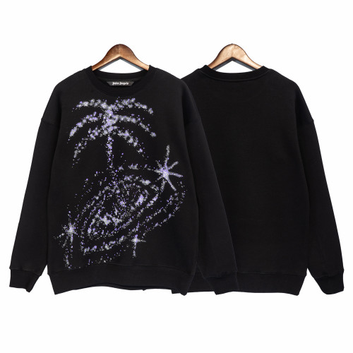 Palm Angels Fashion Firework Print Long Sleeve Sweatshirt