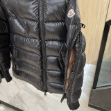 Moncler Unisex Liriope Oblique Zipper Side Zipper Hooded Down Jacket