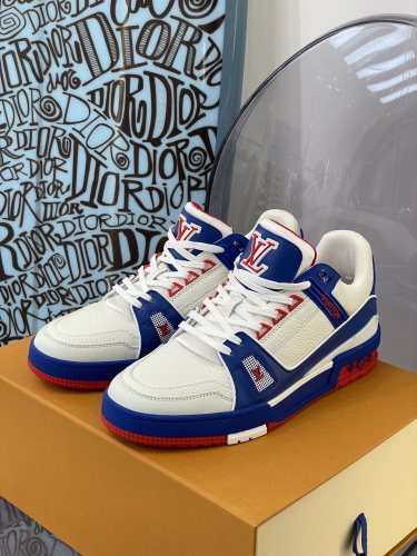 Louis Vuitton Unisex LV Color Matching Sneakers Shoes