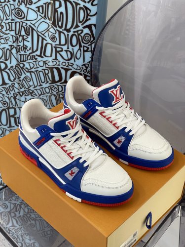 Louis Vuitton Unisex LV Color Matching Sneakers Shoes