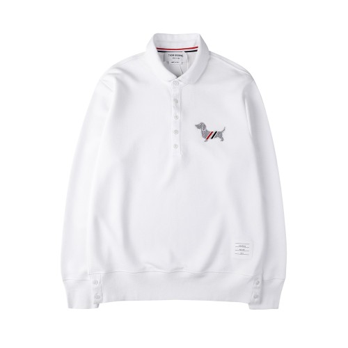 Thom Browne Casual College Style Sweatshirt Polo Shirt