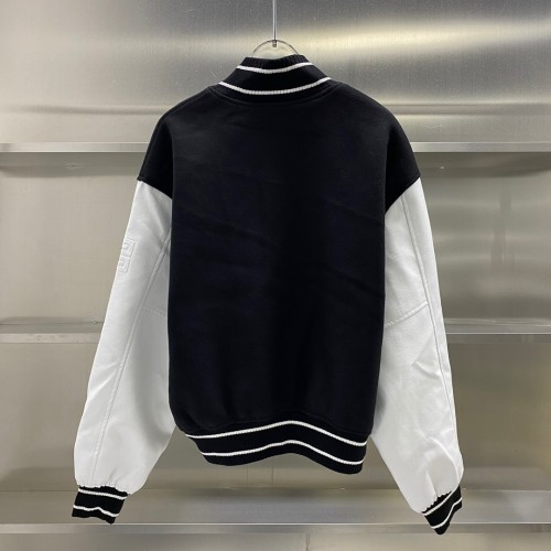 Givenchy Unisex Fashion Marshmallow Flight Jacket Baseball Uniform Flight Jacket