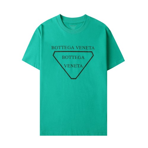 Bottega Veneta Classic Logo Triangle Letter Printed T-Shirt Couples Short Sleeve T-shirt