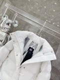 Women's Canada Goose Junction White Label Hooded Down Jacket Coat White