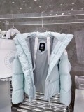 Women's Canada Goose Junction White Label Hooded Down Jacket Blue
