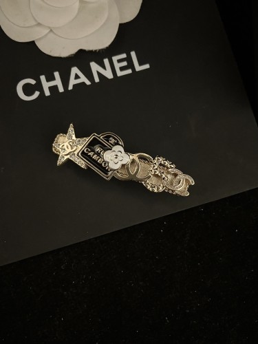 Chanel Fashion Diamond Double C Hair Clip