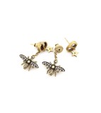 Dior New CD Letter Bee Stud Earrings