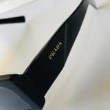PRADA Fashion Square Triangle Logo Sunglasses Size:51-22-145