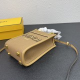 Fendi Flannel Sunshine Mini Tote Bag Size: 13x6.5x18cm