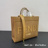 Fendi Medium Flannel Tote Bag Size:35x17x31cm