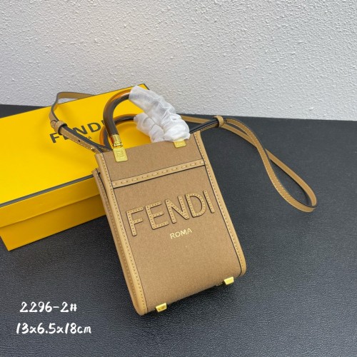 Fendi Flannel Sunshine Mini Tote Bag Size: 13x6.5x18cm