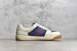 Gucci Unisex Distressed Screener sneaker GG Casual Shoes