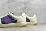 Gucci Unisex Distressed Screener sneaker GG Casual Shoes